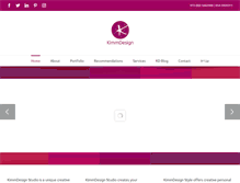 Tablet Screenshot of kimmdesign.com